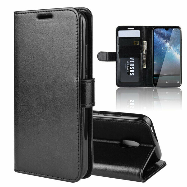 

Чехол-книжка Deexe Wallet Style для Nokia 2.2 - Black