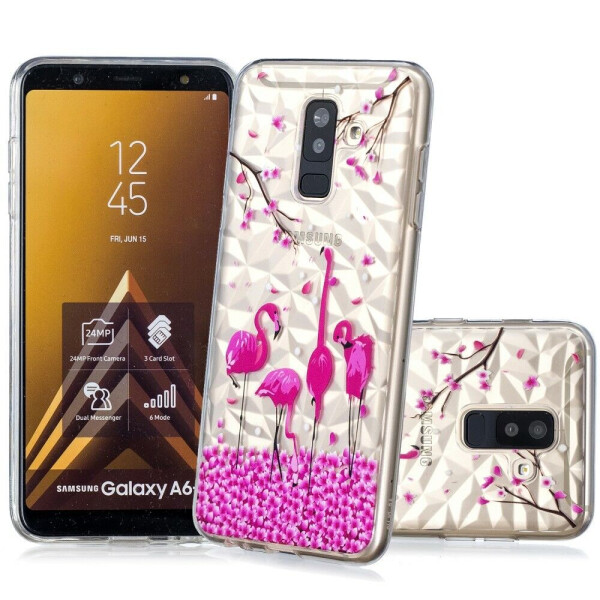 

Силиконовый чехол UniCase 3D Diamond Pattern для Samsung Galaxy A6+ 2018 (A605) - Rose Flamingo