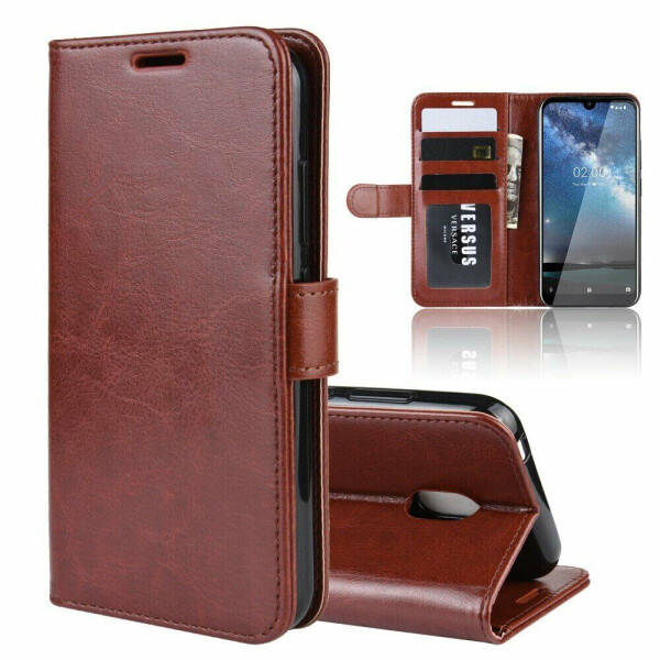 

Чехол-книжка Deexe Wallet Style для Nokia 2.2 - Brown