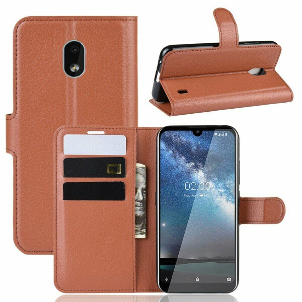 

Чехол-книжка Deexe Book Type для Nokia 2.2 - Brown