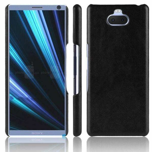 

Защитный чехол Deexe Leather Back Cover для Sony Xperia 10 Plus - Black