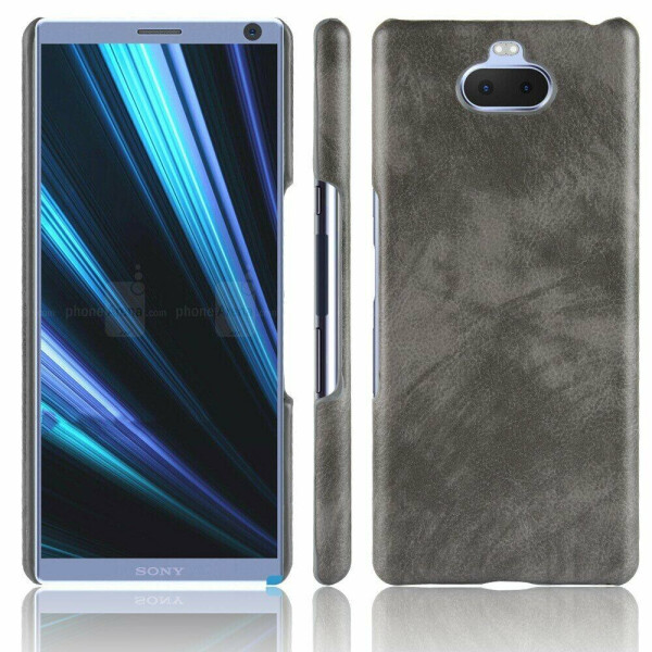 

Защитный чехол Deexe Leather Back Cover для Sony Xperia 10 Plus - Grey