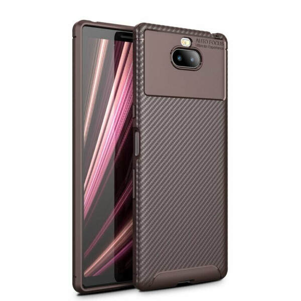 

Защитный чехол Deexe Fusion для Sony Xperia 10 - Brown