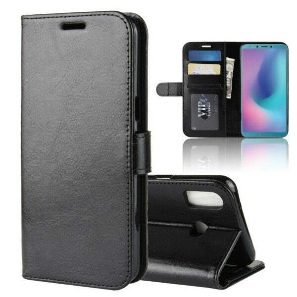 

Чехол-книжка Deexe Wallet Style для Samsung Galaxy A6s - Black