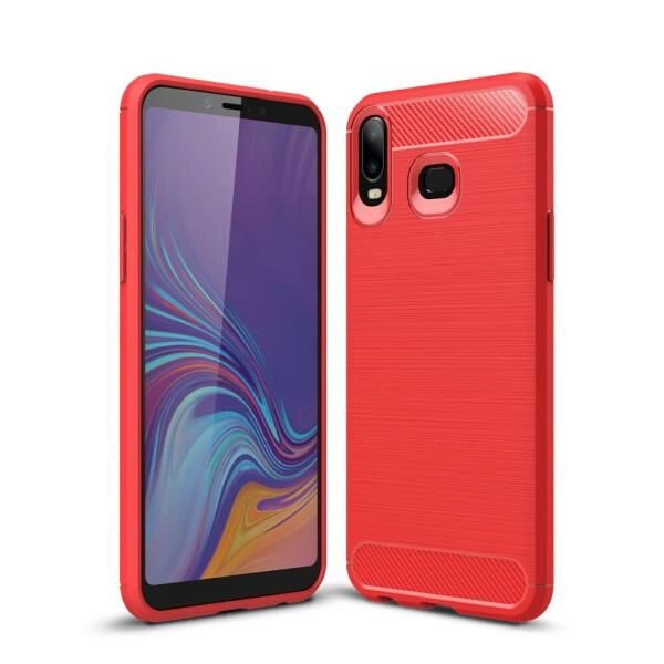 

Защитный чехол UniCase Carbon для Samsung Galaxy A6s - Red