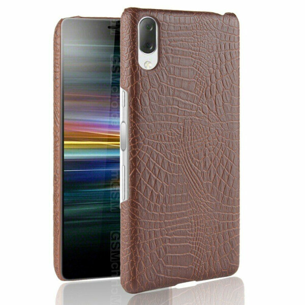

Защитный чехол Deexe Croco Style для Sony Xperia L3 - Brown