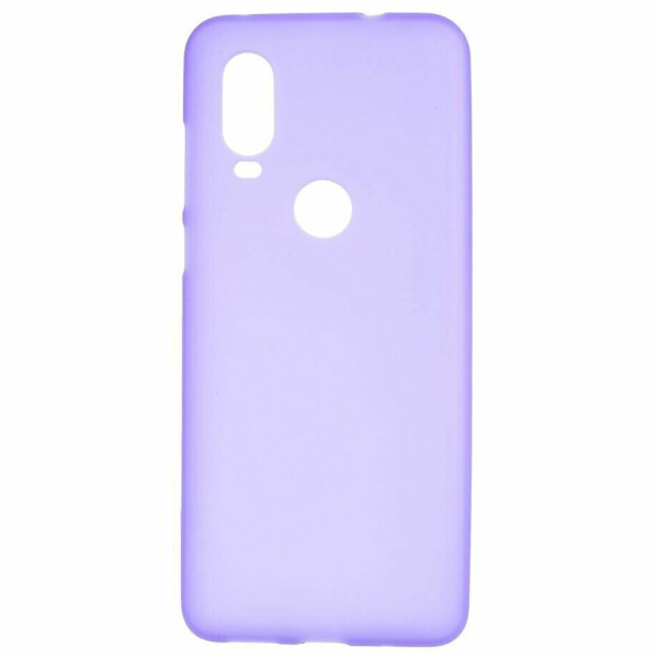 

Силиконовый (TPU) чехол Deexe Matte Case для Motorola One Vision - Purple