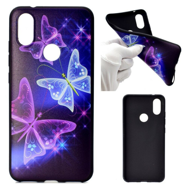 

Силиконовый (TPU) чехол UniCase Color Style для Xiaomi Redmi Note 6 / Note 6 Pro - Glitter Butterflies
