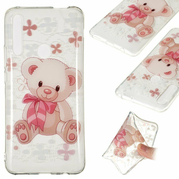 

Силиконовый (TPU) чехол Deexe Pretty Glossy для Huawei P Smart Z - Bear Printing TPU