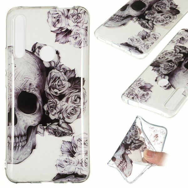 

Силиконовый (TPU) чехол Deexe Pretty Glossy для Huawei P Smart Z - Cool Skull