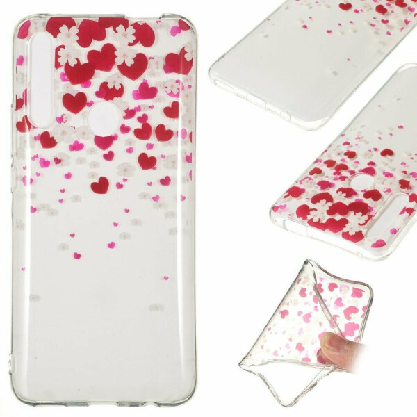 

Силиконовый (TPU) чехол Deexe Pretty Glossy для Huawei P Smart Z - Hearts and Flowers