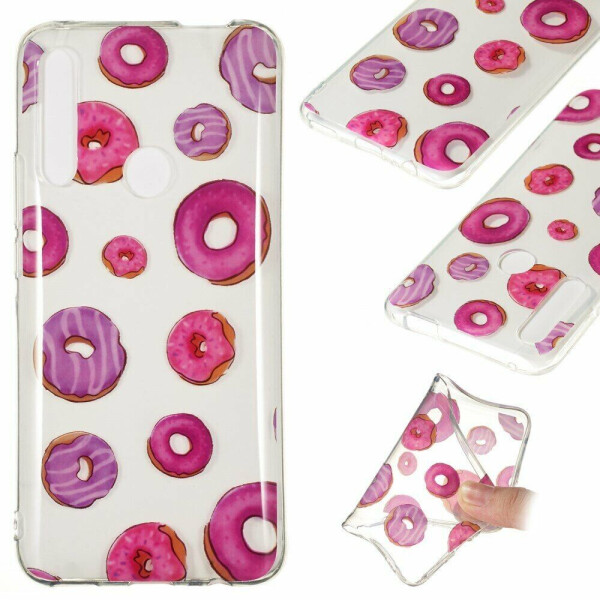 

Силиконовый (TPU) чехол Deexe Pretty Glossy для Huawei P Smart Z - Doughnuts