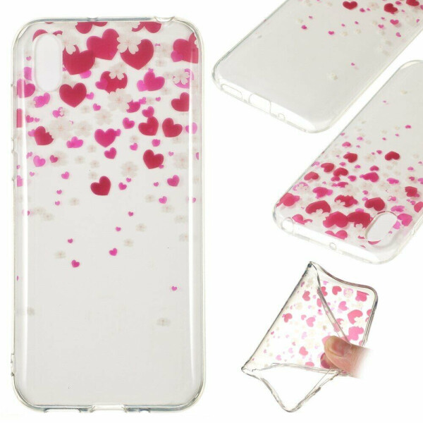 

Силиконовый (TPU) чехол Deexe Pretty Glossy для Huawei Y5 (2019) / Honor 8S / Honor 8S Prime - Hearts