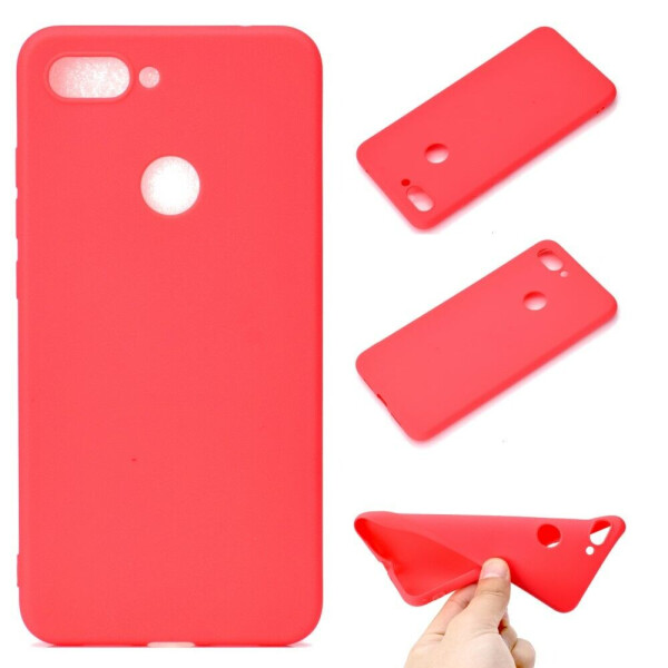 

Силиконовый (TPU) чехол Deexe Matte Case для Xiaomi Mi 8 Lite - Red
