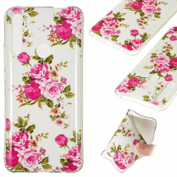 

Силиконовый (TPU) чехол Deexe LumiCase для Huawei P Smart Z - Vivid Flowers