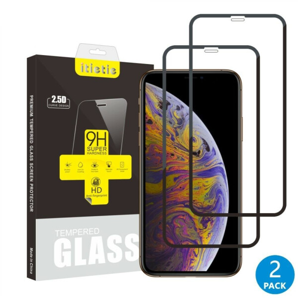 

Комплект защитных стекол ITIETIE Silk Printing 2.5D 9H для Apple iPhone XS - Black