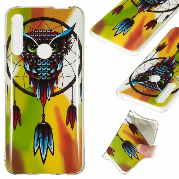 

Силиконовый (TPU) чехол Deexe LumiCase для Huawei P Smart Z - Owl Dream Catcher
