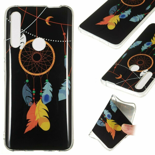 

Силиконовый (TPU) чехол Deexe LumiCase для Huawei P Smart Z - Feather Dream Catcher