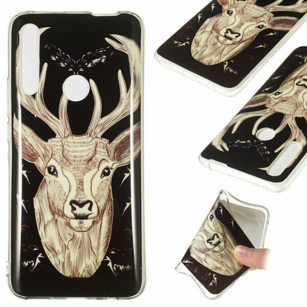 

Силиконовый (TPU) чехол Deexe LumiCase для Huawei P Smart Z - Elk Pattern