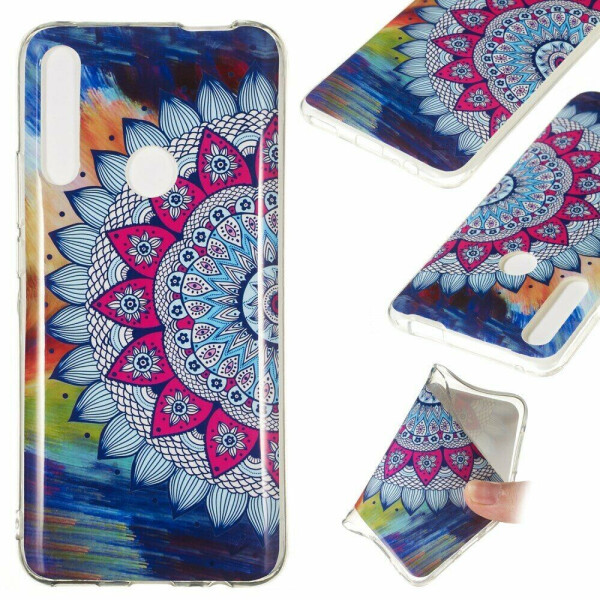 

Силиконовый (TPU) чехол Deexe LumiCase для Huawei P Smart Z - Flower Pattern