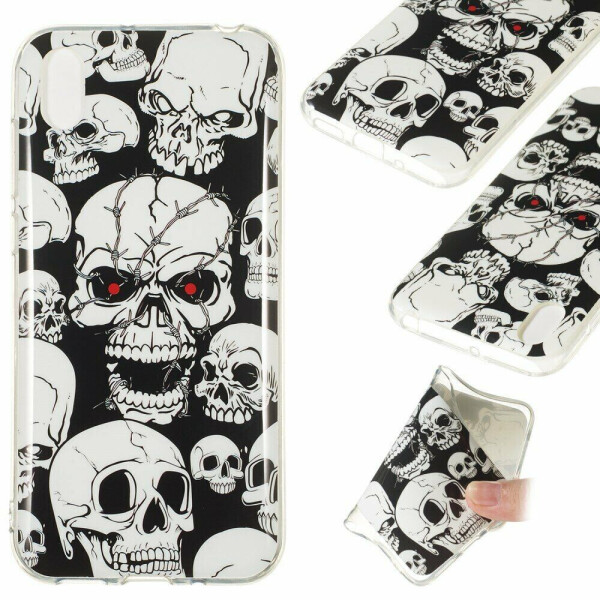 

Силиконовый (TPU) чехол Deexe LumiCase для Huawei Y5 (2019) / Honor 8S / Honor 8S Prime - Skulls