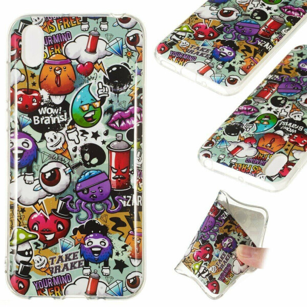 

Силиконовый (TPU) чехол Deexe LumiCase для Huawei Y5 (2019) / Honor 8S / Honor 8S Prime - Cartoon Pattern