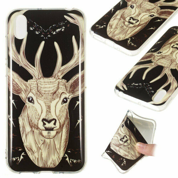 

Силиконовый (TPU) чехол Deexe LumiCase для Huawei Y5 (2019) / Honor 8S / Honor 8S Prime - Elk Pattern