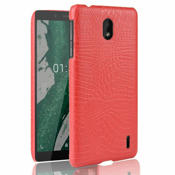 

Защитный чехол Deexe Croco Style для Nokia 1 Plus - Red