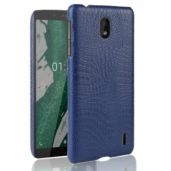 

Защитный чехол Deexe Croco Style для Nokia 1 Plus - Dark Blue