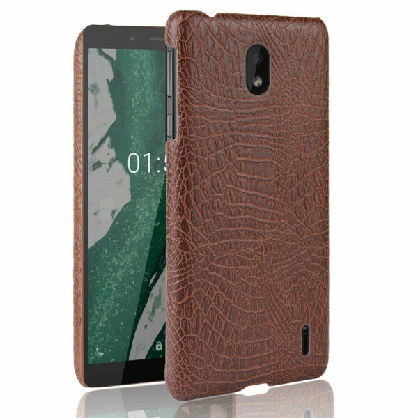 

Защитный чехол Deexe Croco Style для Nokia 1 Plus - Brown