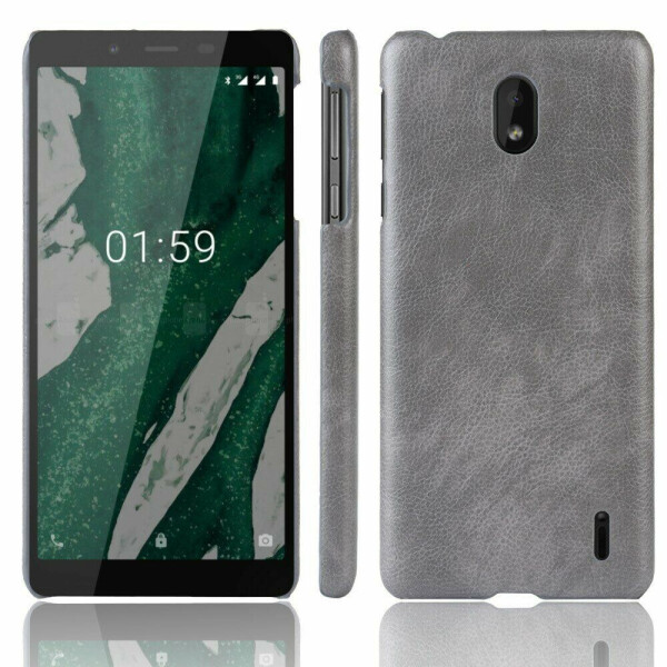 

Защитный чехол Deexe Leather Back Cover для Nokia 1 Plus - Grey