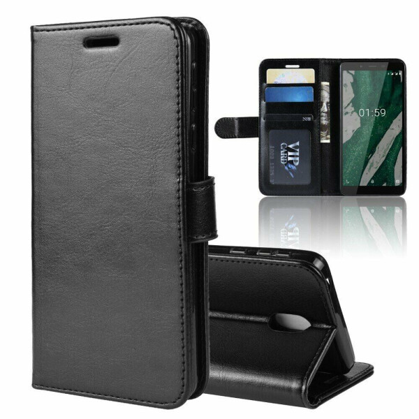 

Чехол-книжка Deexe Wallet Style для Nokia 1 Plus - Black