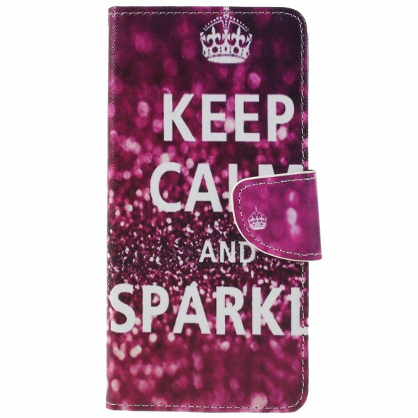 

Чехол-книжка Deexe Color Wallet для Samsung Galaxy A9 2018 (A920) - Keep Calm and Sparkle