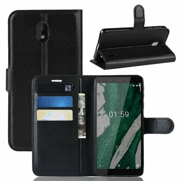 

Чехол-книжка Deexe Book Type для Nokia 1 Plus - Black
