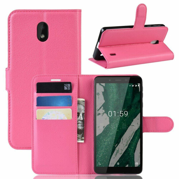 

Чехол-книжка Deexe Book Type для Nokia 1 Plus - Rose