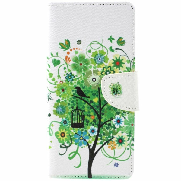 

Чехол-книжка Deexe Color Wallet для Samsung Galaxy A9 2018 (A920) - Green Tree