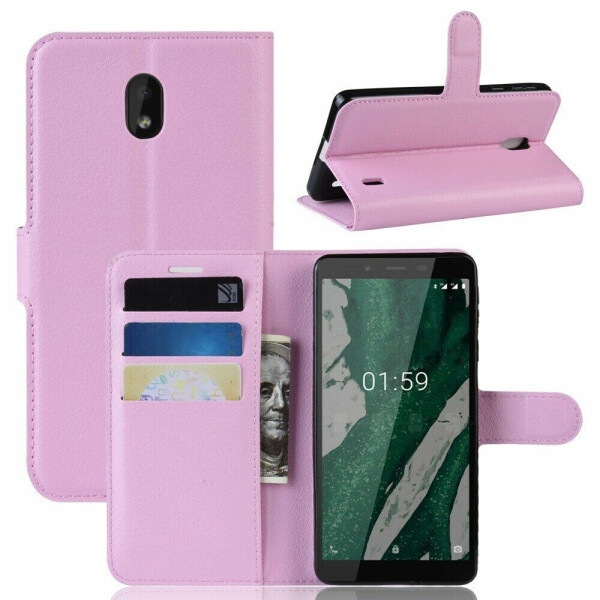 

Чехол-книжка Deexe Book Type для Nokia 1 Plus - Pink