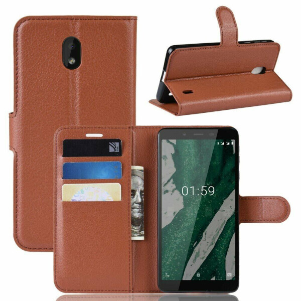

Чехол-книжка Deexe Book Type для Nokia 1 Plus - Brown