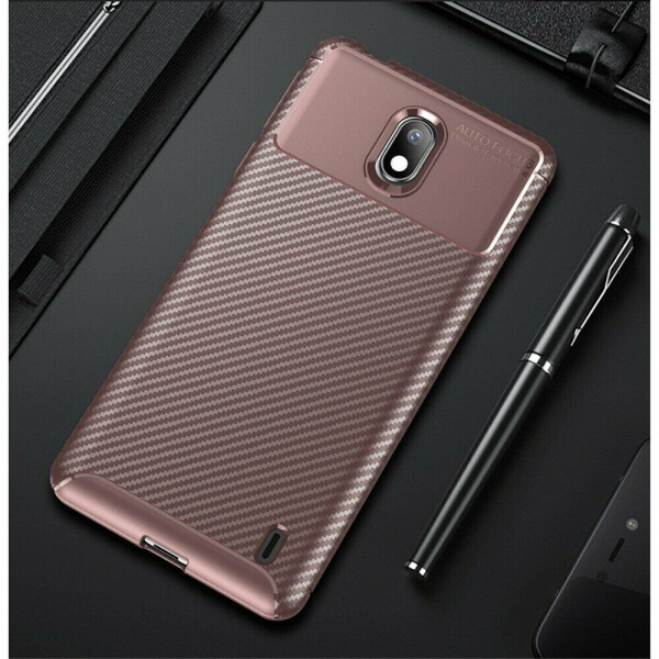 Защитный чехол Deexe Fusion для Nokia 1 Plus - Brown