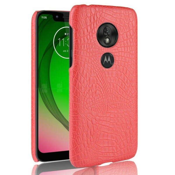 

Защитный чехол Deexe Croco Style для Motorola Moto G7 Play (XT1952) - Red