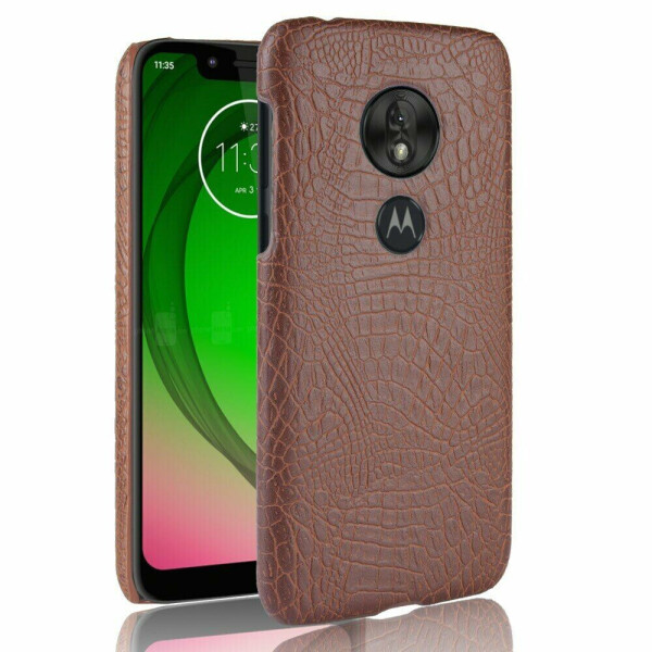 

Защитный чехол Deexe Croco Style для Motorola Moto G7 Play (XT1952) - Brown