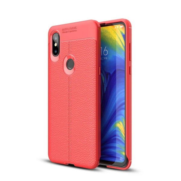 

Защитный чехол Deexe Leather Cover для Xiaomi Mi Mix 3 - Red
