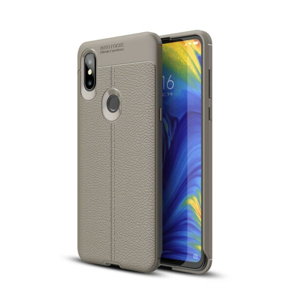 

Защитный чехол Deexe Leather Cover для Xiaomi Mi Mix 3 - Grey