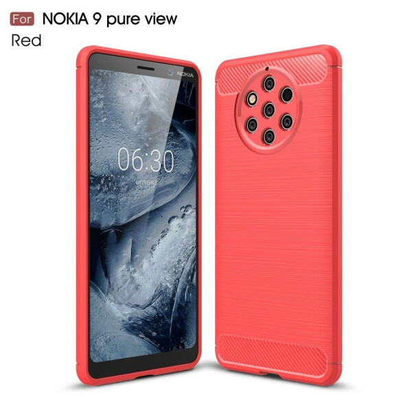 

Защитный чехол UniCase Carbon для Nokia 9 PureView - Red
