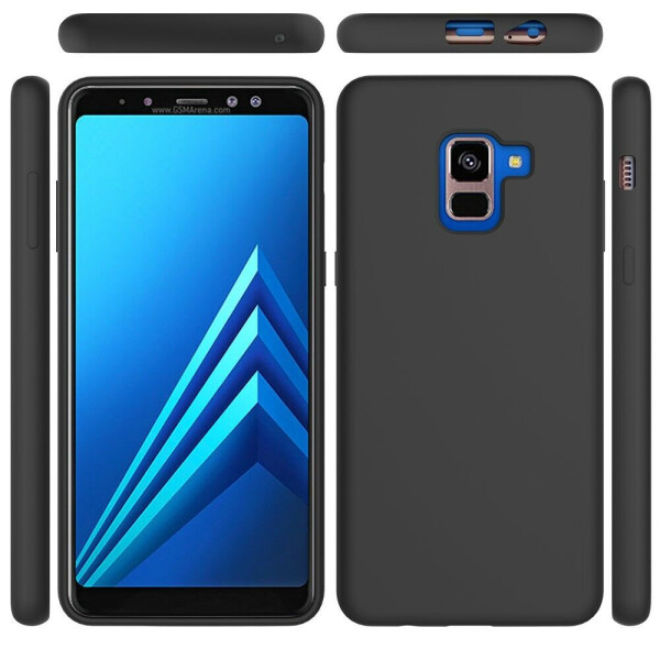 

Защитный чехол Deexe Silicone Case для Samsung Galaxy A8+ (A730) - Black