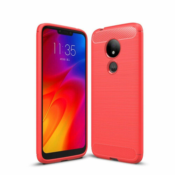 

Защитный чехол UniCase Carbon для Motorola Moto G7 Power (XT1955) - Red