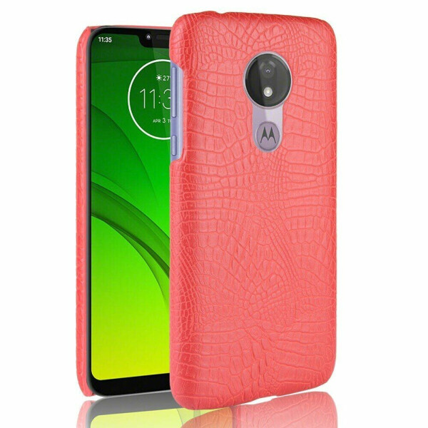

Защитный чехол Deexe Croco Style для Motorola Moto G7 Power (XT1955) - Red