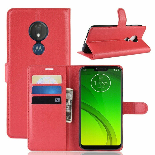 

Чехол-книжка Deexe Book Type для Motorola Moto G7 Power (XT1955) - Red