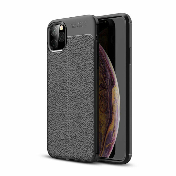 

Защитный чехол Deexe Leather Cover для iPhone 11 Pro Max - Black