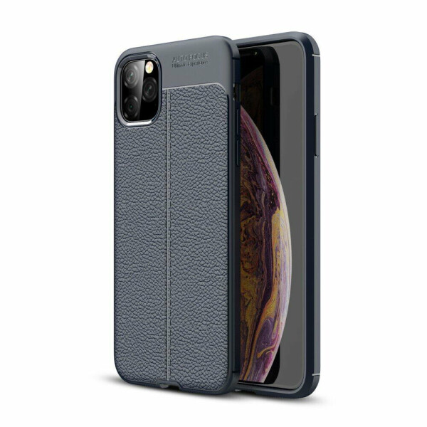 

Защитный чехол Deexe Leather Cover для iPhone 11 Pro Max - Dark Blue